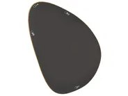 Wandspiegel VENAS 61 cm 91 cm Samtstoff Senfgelb_891964