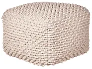 Pouf KINGRI Baumwolle Taupe_885721