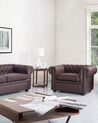 Sessel CHESTERFIELD Echtleder Braun