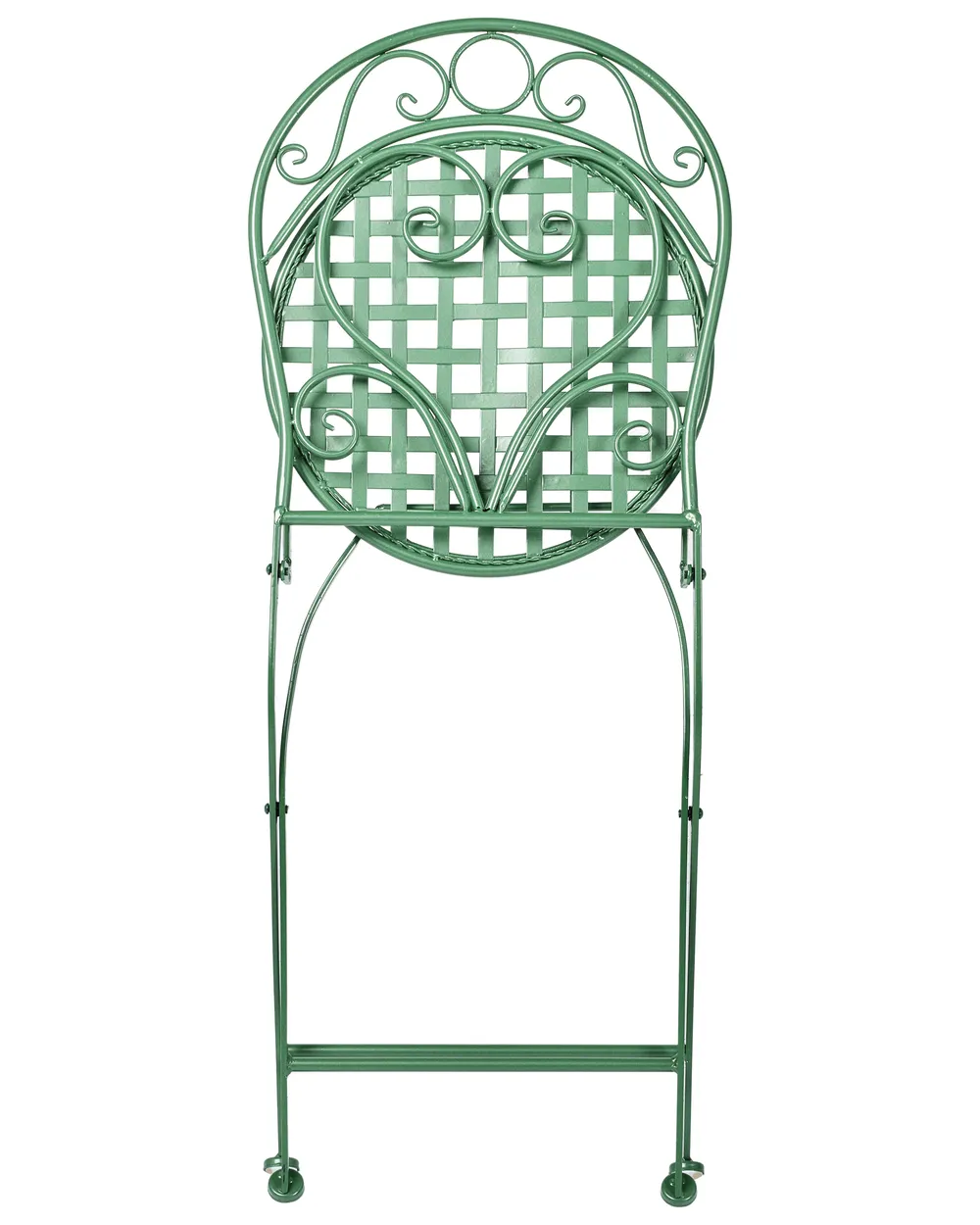 Gartenstuhl 2er Set ALBINIA Metall Grün_1016171