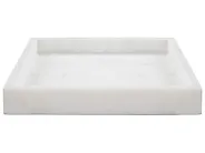 Dekotablett KATERINI Stein Weißer Marmor_910894