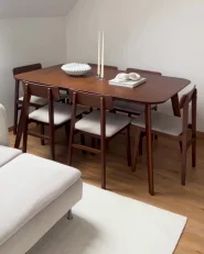 Esszimmerstuhl 2er Set STACY Holz Taupe_990410