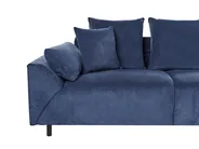 Ecksofa 4-Sitzer LUNNER Cord Dunkelblau linksseitig_961066