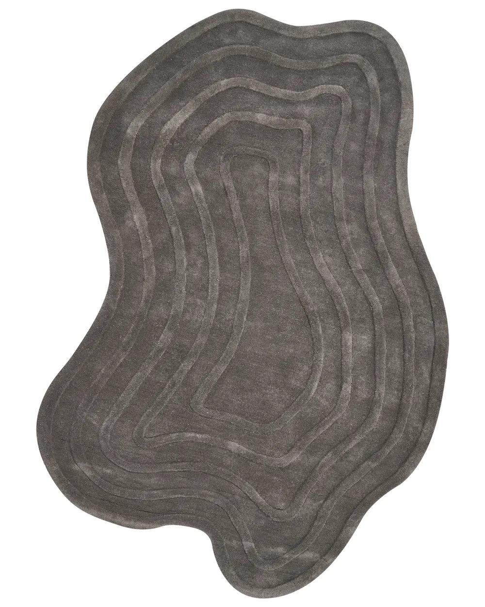 Teppich SATNA Dunkelgrau 160 x 230 cm Wolle