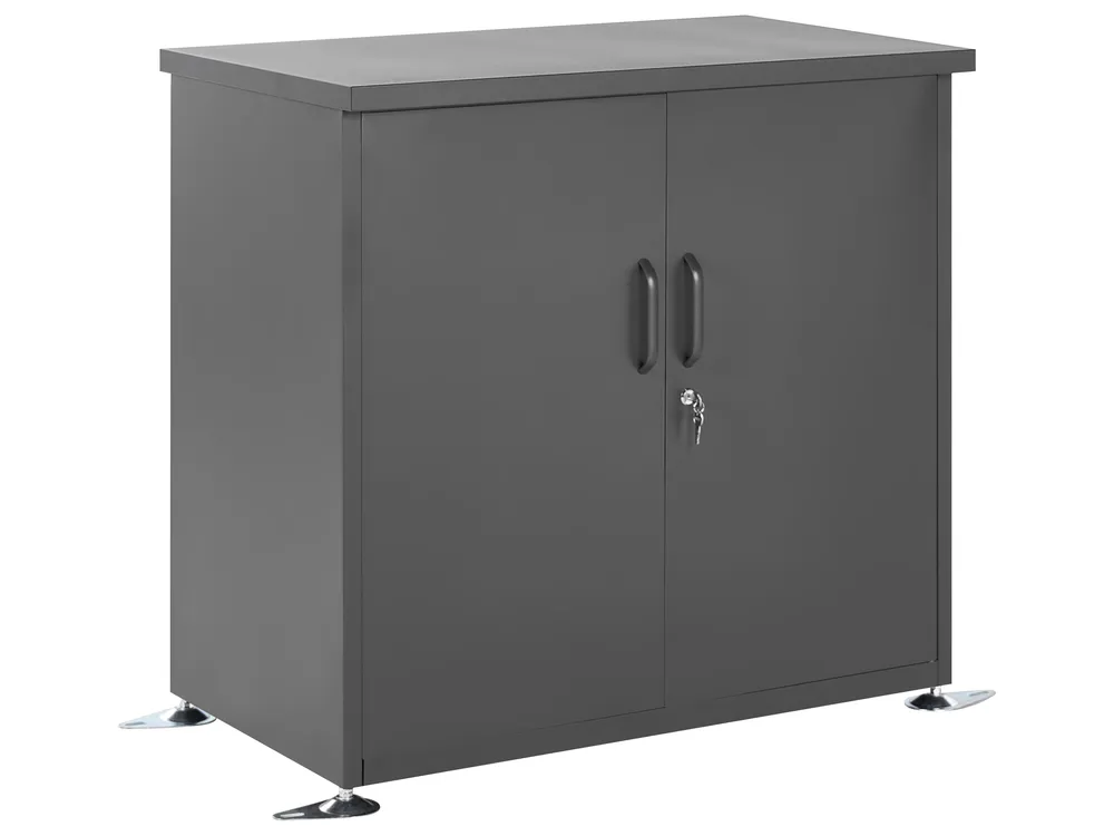 Armoire de jardin DORGALI 93 cm 88 cm Métal Gris graphite