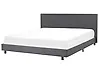 Wasserbett Stoff ALBI 180 x 200 cm Grau