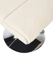 Massagestuhl LEGEND mit Fußstütze Kunstleder Hellbeige_1013985