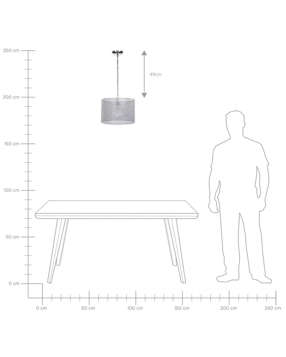 Pendant Lamp MEZEN Metal Grey_721670
