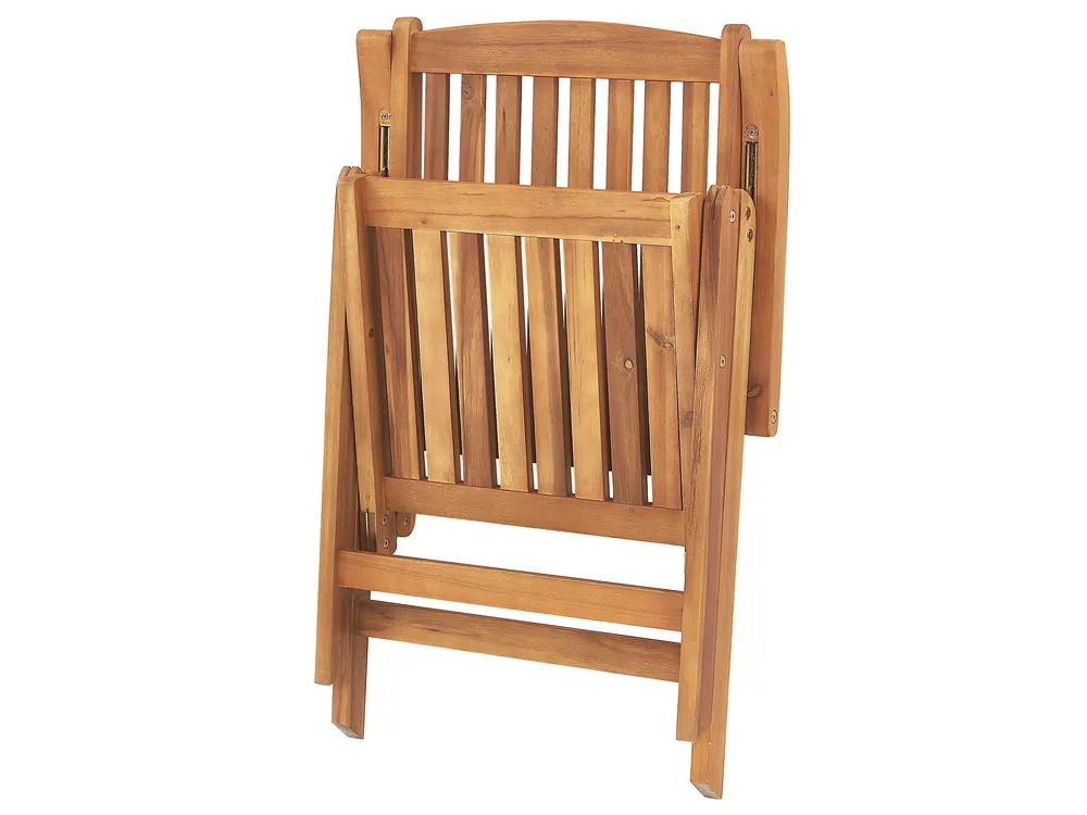 Garden Dining Set 6 Seater JAVA PREMIUM Acacia Wood Blue_1070840