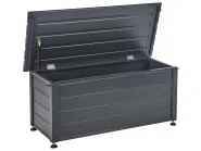 Aufbewahrungsbox CAMPALTO 113 cm 50 cm Metall Dunkelgrau_937975