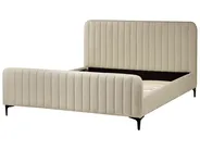 Bett mit Lattenrost Bouclé LUNAN 160 x 200 cm Beige_960720