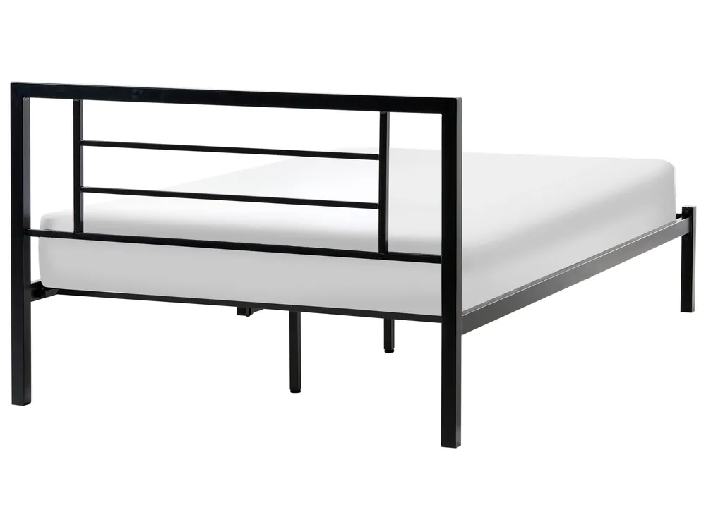 Postelja Kovina CUSSET 120 x 200 cm Črna_1026478