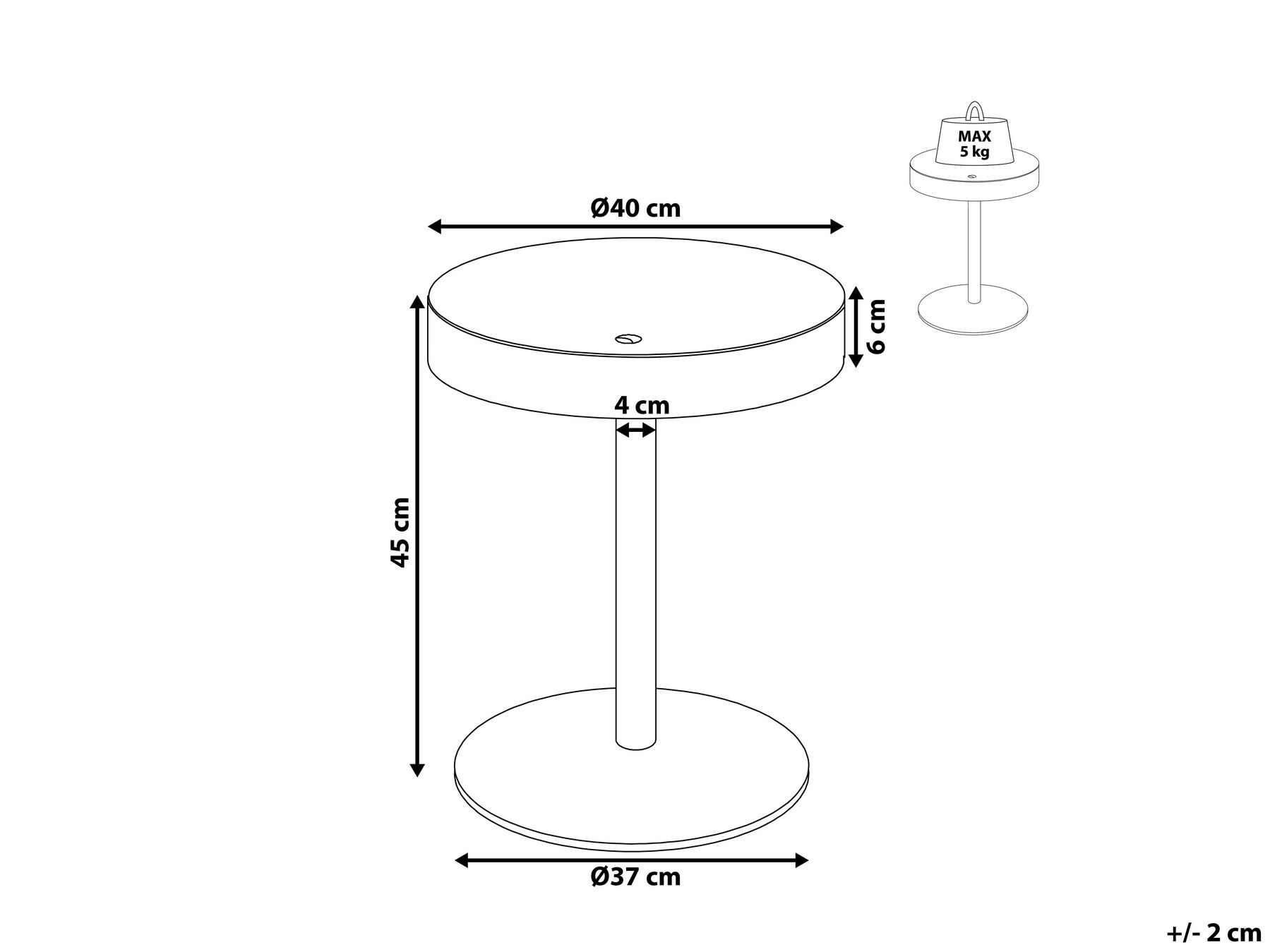 Coffee Table OREGON Light Walnut_797954