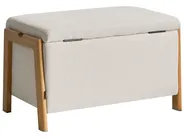 Polsterbank mit Stauraum EDLAND Stoff Hellbeige_1040844