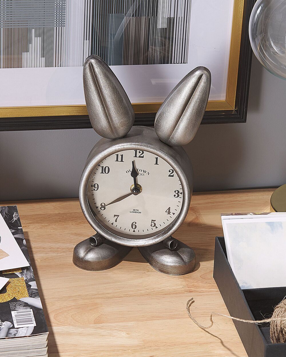 Ure THUSIS 15 cm Kovina Silver