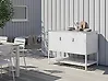 Outdoor-Küchenschrank MAENZA Weiß Metall