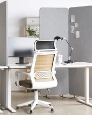 Office Divider STANDI 184 x 184 cm Light Grey_816411