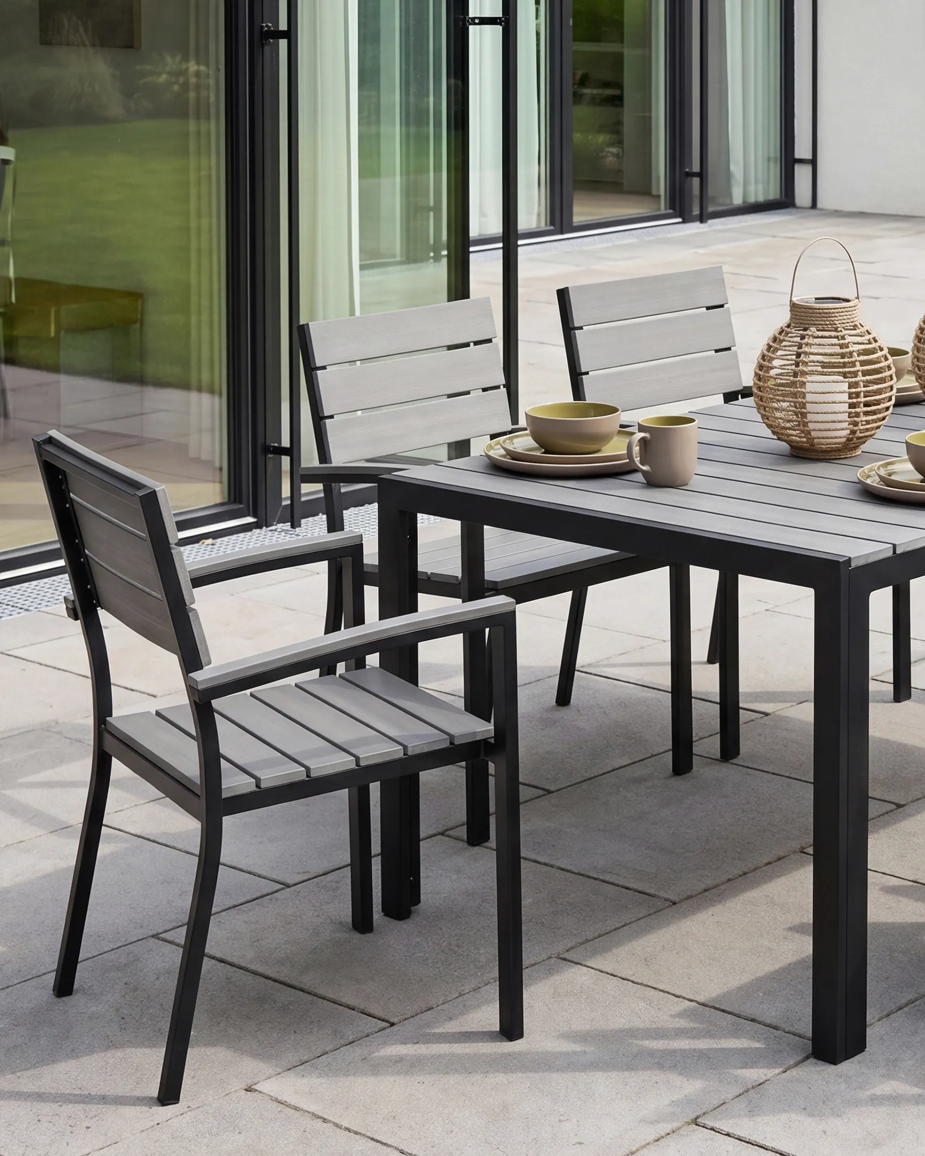 Gartenstuhl 6er Set COMO Grau_741479