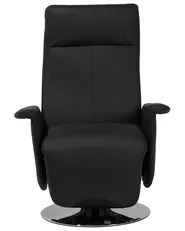Relaxfauteuil PRIME inclusief voetensteun Kunstleer Zwart_709141