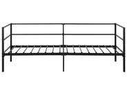 Bett mit Lattenrost Metall BATTUT 90 x 200 cm Schwarz_894120