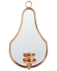 Wandkerzenhalter BAZARNES 45 cm Metall Gold_973416