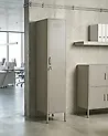 Büroschrank FROME Metall Hellbeige