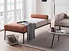 Chaiselongue MALMOS Kunstleinen Goldbraun