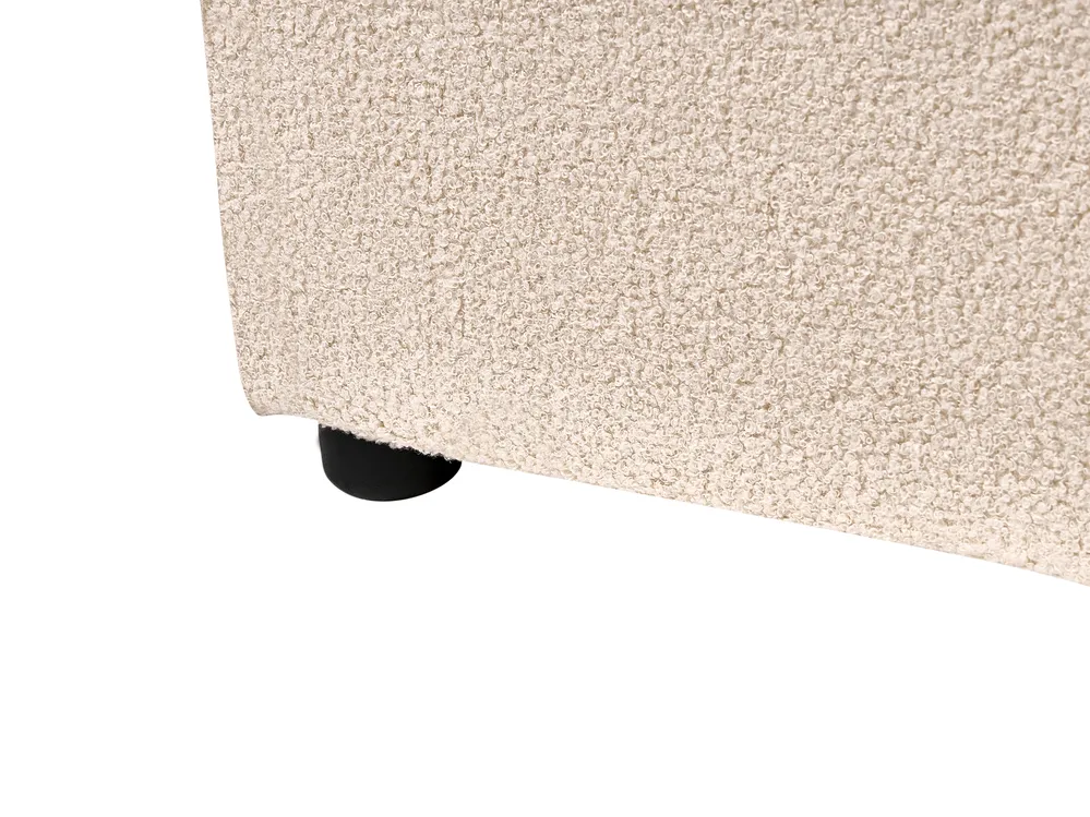 Waterbed Boucle LAVAUR 160 x 200 cm (EU King Size) Beige_985891