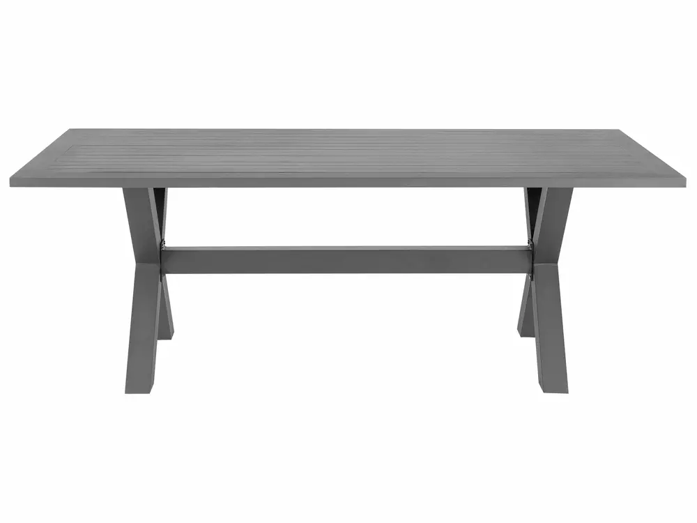 Gartenmöbel Set 6-Sitzer CASCAIS inkl. Kissen Polyrattan Grau_739937