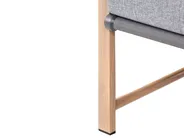 Lounge Set mit Tisch und Ottomane 5-Sitzer NOLA Metall Grau_998393