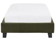 Bett ohne Kopfteil Bouclé ROANNE 90 x 200 cm Dunkelgrün_992173