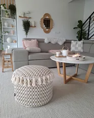 Wandspiegel ALCORN 70 cm 90 cm Rattan Naturfarben_952381