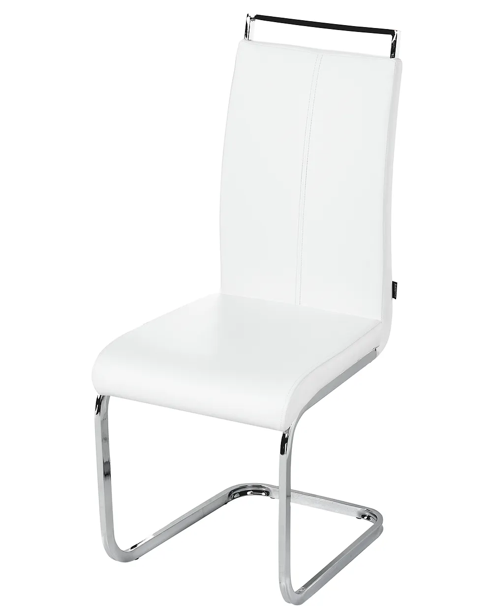 Set of 2 Faux Leather Dining Chairs White GREEDIN_1156878