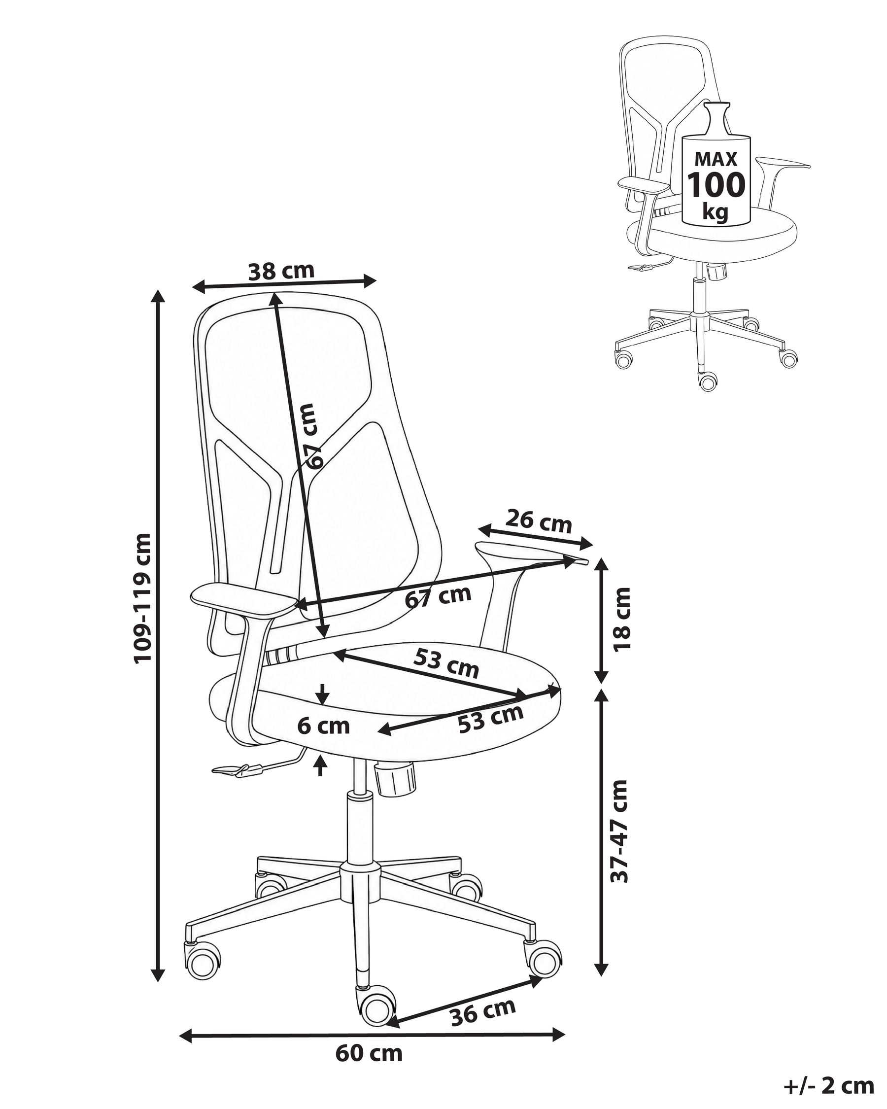 Office Chair NUVINER Beige_1098894