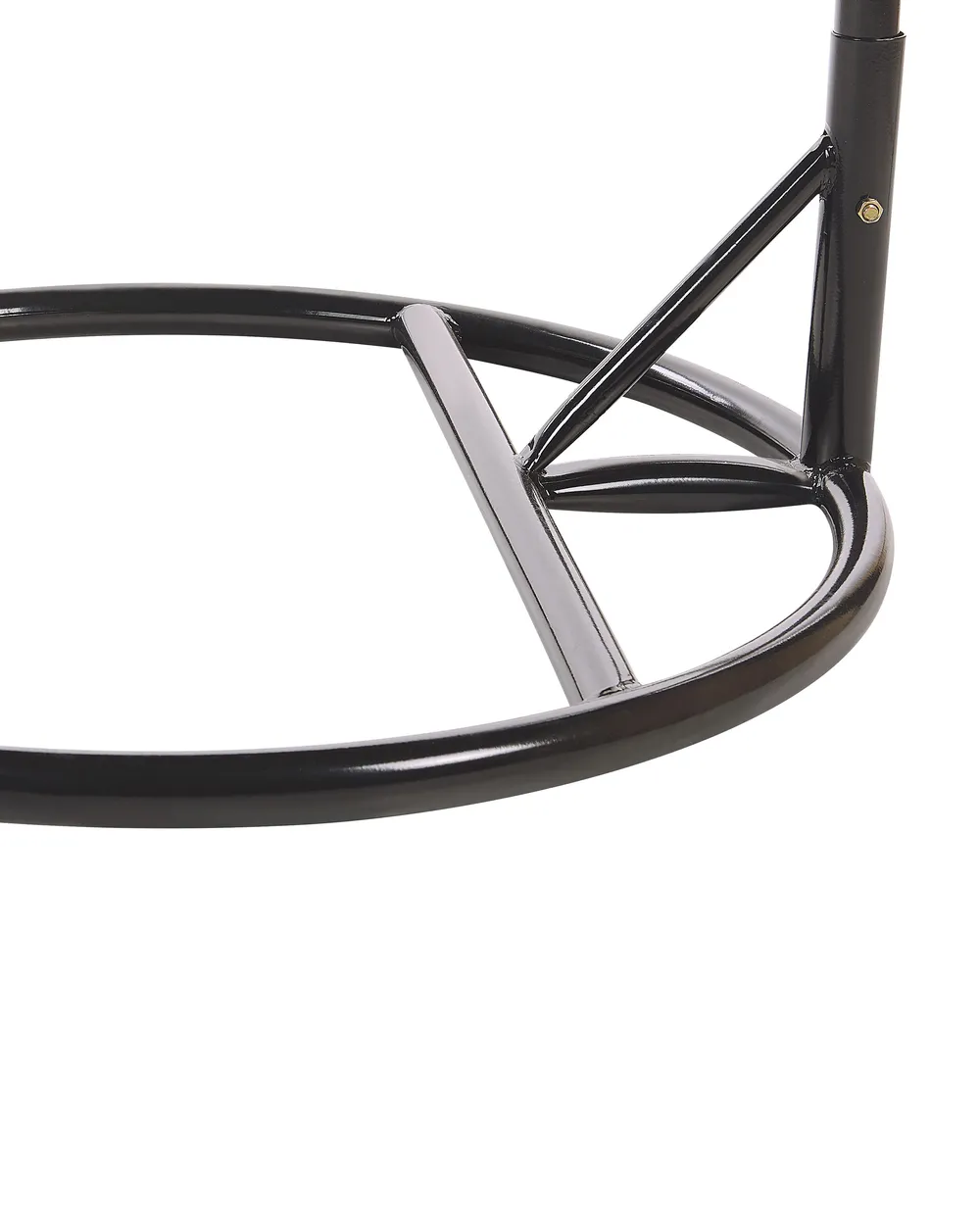 Hängesessel mit Gestell TOLLO Polyrattan Grau_763800