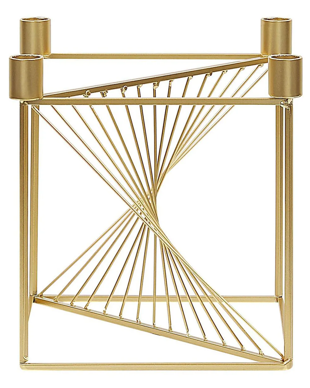 Kerzenständer MINDORO 23 cm Metall Gold_776601