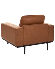 Sessel SOVIK Kunstleder Braun_1041205