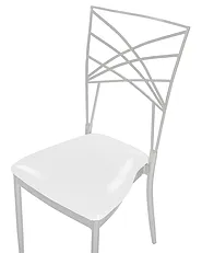 Set of 2 Dining Chairs GIRARD Metal Silver_782826