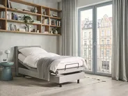 Adjustable Bed Fabric VICEROY 80 x 200 cm (EU Small Single) Light Grey_1061997