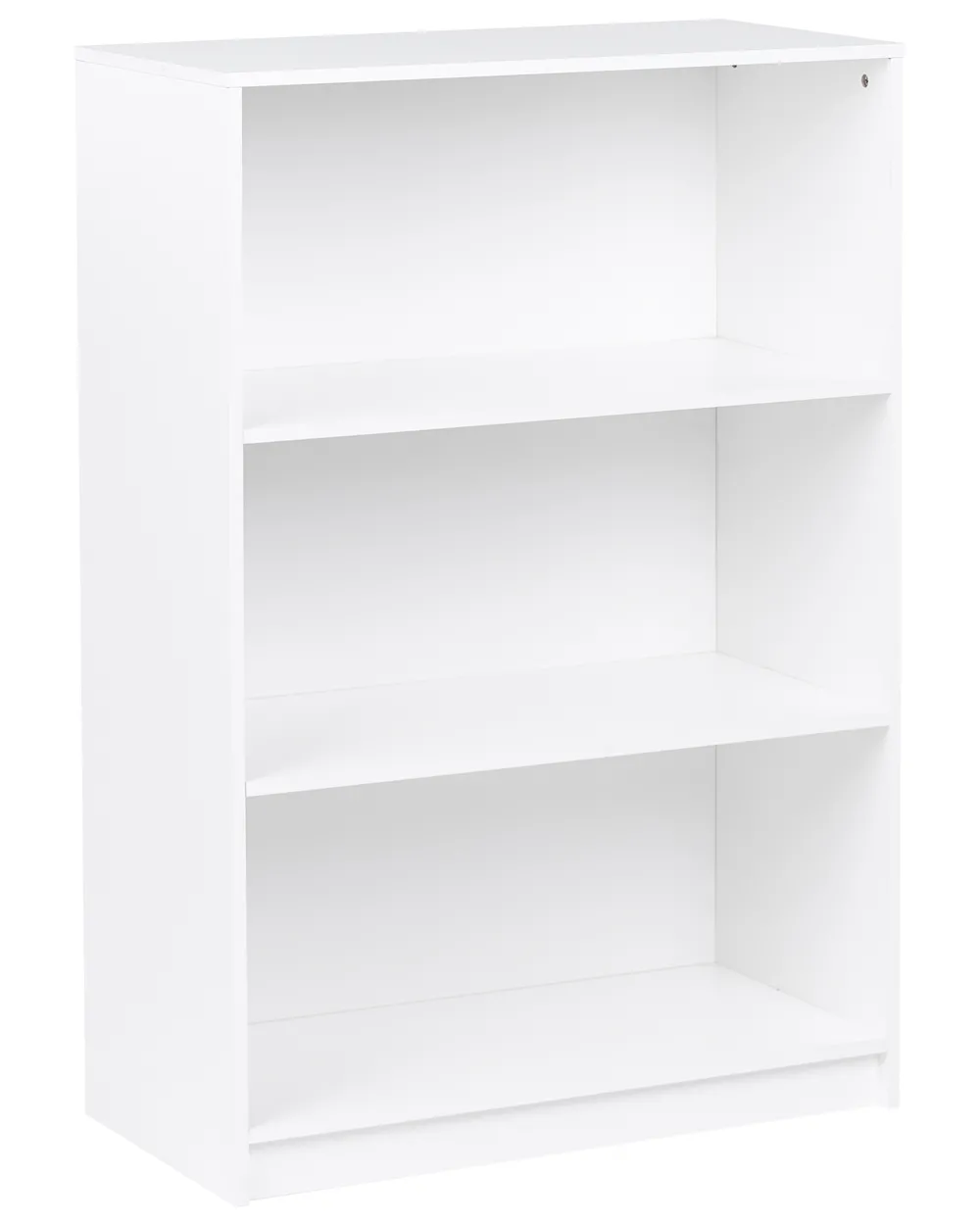 Bücherregal mit 3 Ebenen ZEHNA 117 cm Weiß