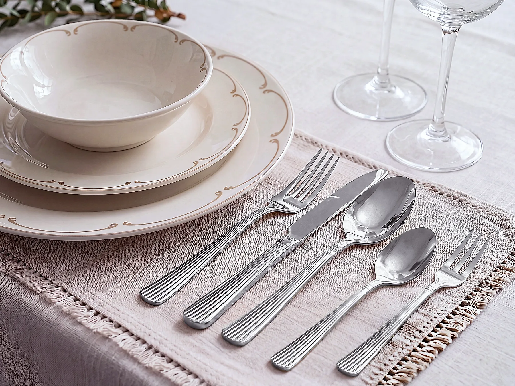 Besteckset 30-teilig TROFIE Silber_1180136