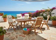 Outdoor Sitzkissen 6er Set JAVA/AMANTEA PREMIUM 50 x 71 cm Hellbeige_993985
