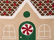 Set van 3 sierkussens VELLYN 30 x 50 cm 45 x 45 cm Roze kerstmotief_1164699