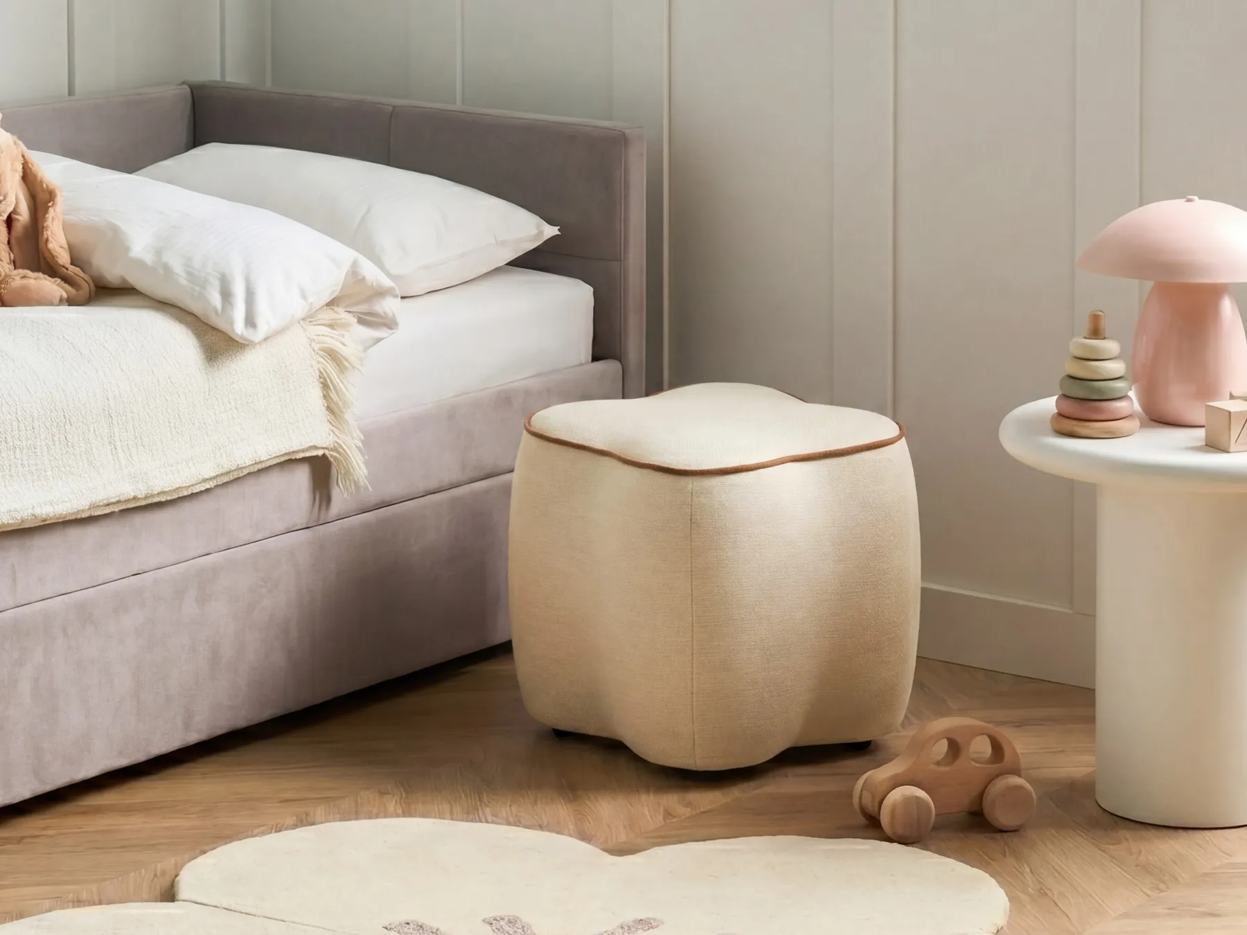 Pouf JUNO Stoff Hellbeige_1093717