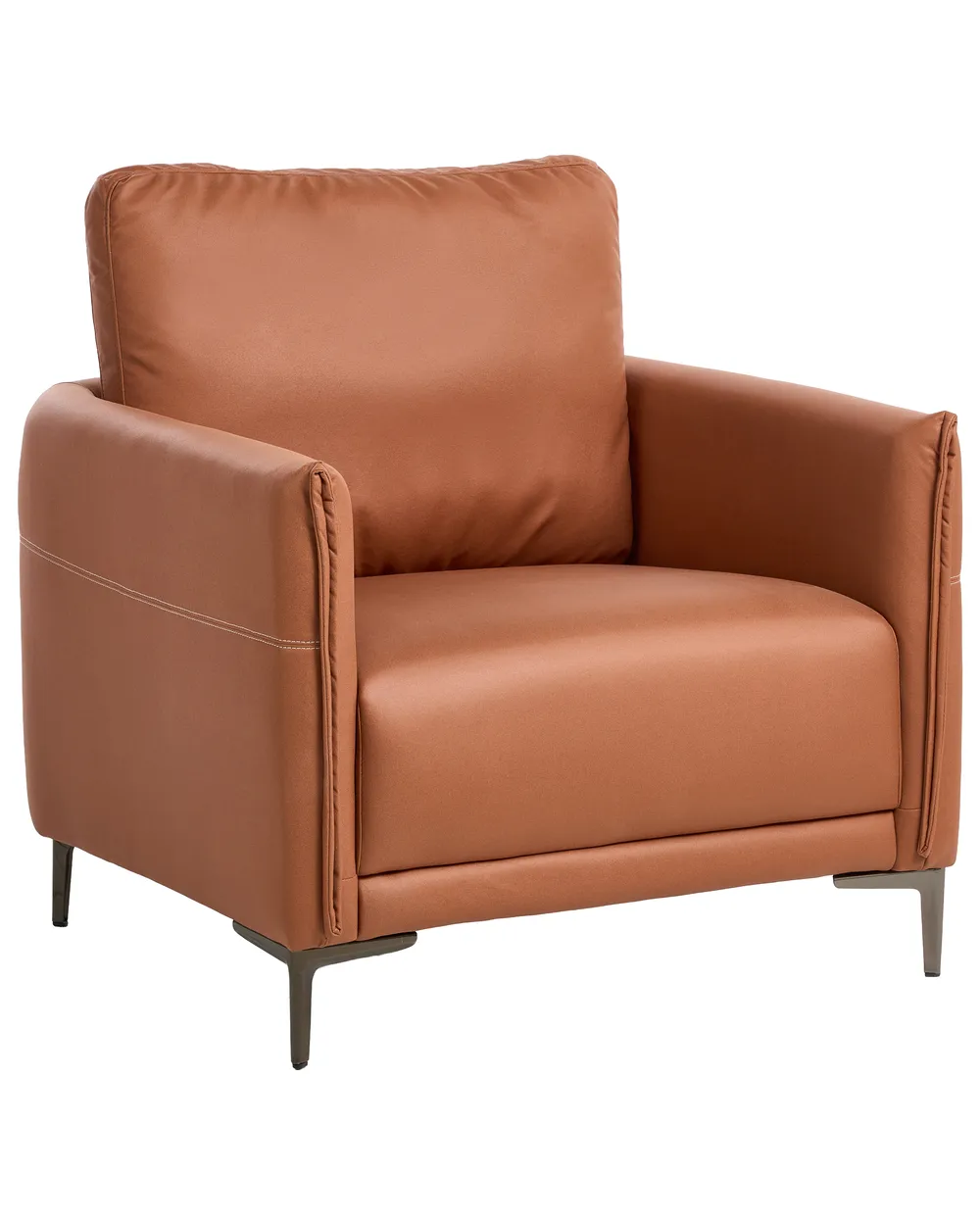 Sessel CILENS Stoff Goldbraun