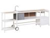 3 Piece Outdoor Kitchen Set with Sink ORTISEI White Metal
