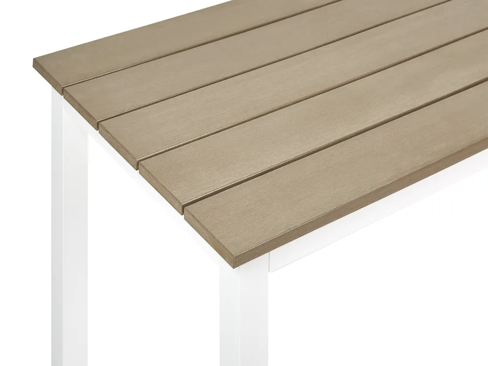 Gartentisch MESSINA 100 cm 52 cm Weiß_932913