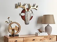 Wandobjekt Stier FLUORINE 54 cm Metall Bunt_1185083