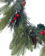 Weihnachtskranz LED WHITEHORN 50 cm Dunkelgrün_881148