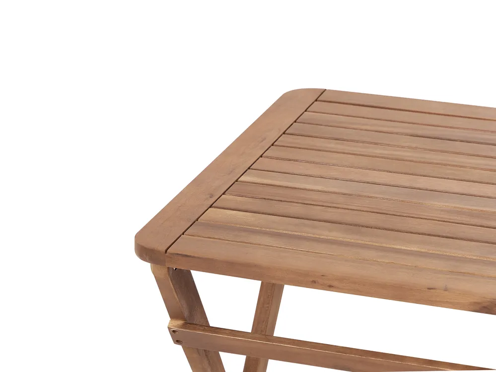 Bistro Set klappbar PARAGGI zertifiziertes Akazienholz Braun_928549